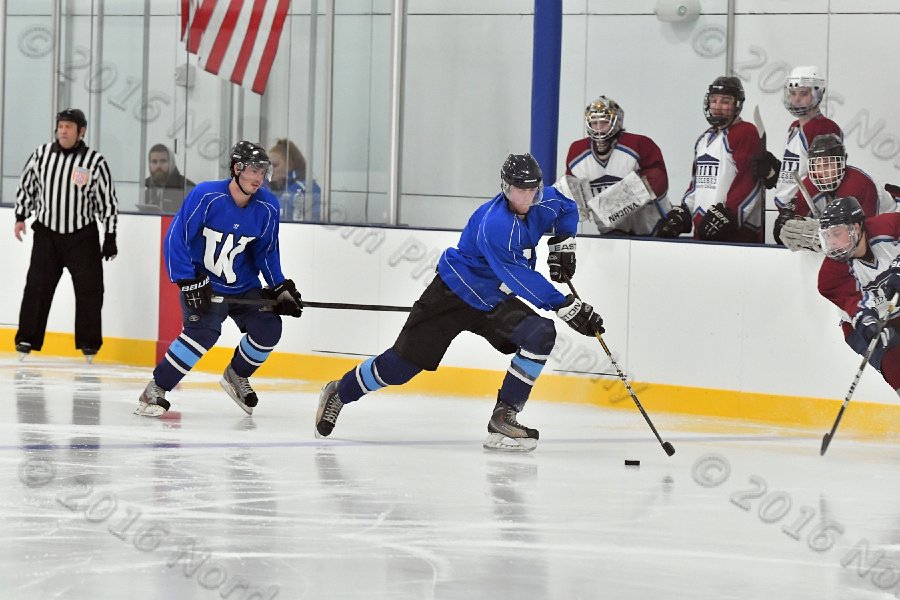 Wheaton College Men\'s Ice Hockey vs Middlesex Community College. - Photo By: KEITH NORDSTROM